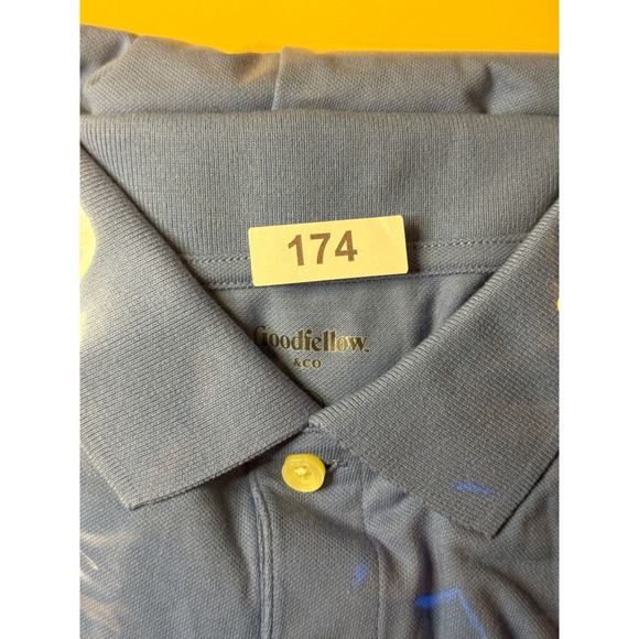 Goodfellow & Co Mens XL Blue The Every Wear Polo Shirt Standard Fit Short Sleeve - Picture 4 of 4